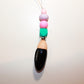 Pastel Magic Silicone Bead Glass Bullet Shape Car Diffuser