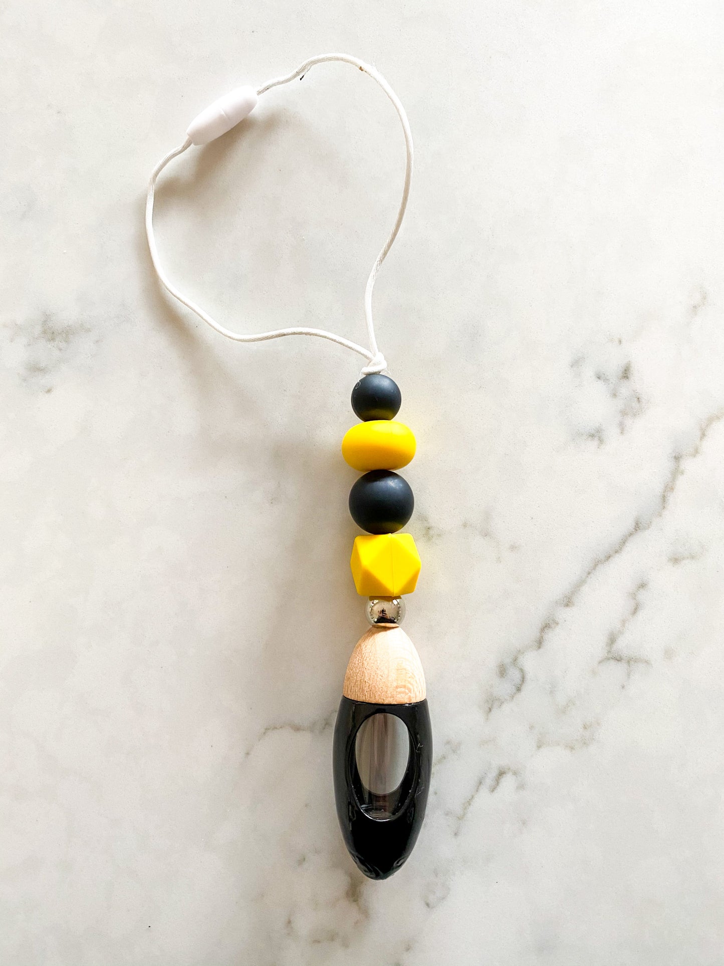 Bumble Bee Silicone Bead Glass Bullet Shape Car Diffuser
