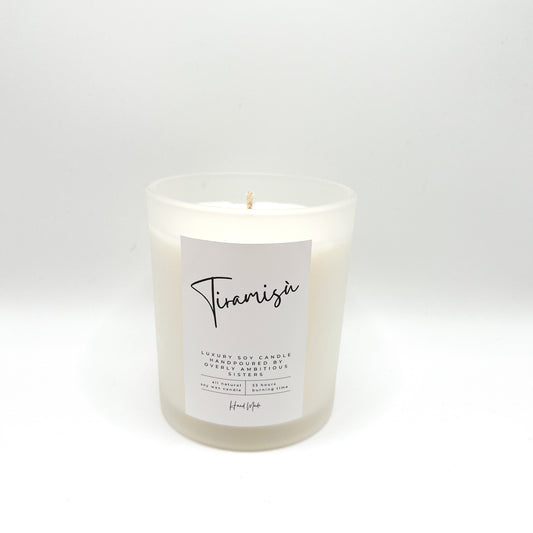 Hand poured 100% Natural Soy Candle | Tiramisù | Medium Candle