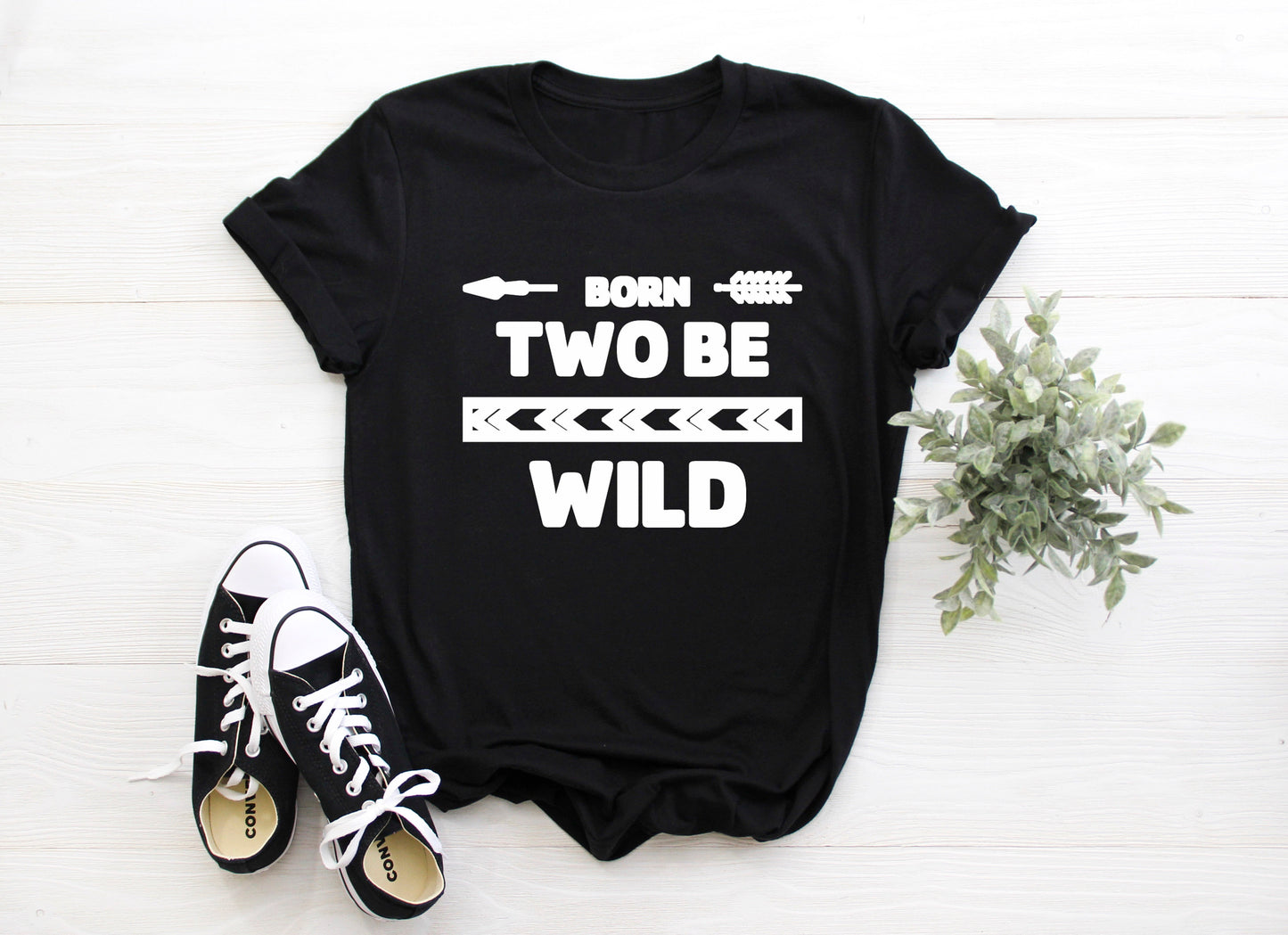 Kid's "Born Two Be Wild" 2nd Birthday T-Shirt