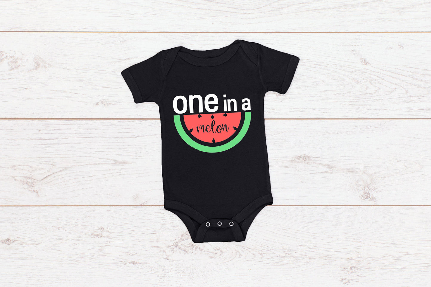 Baby First Birthday Romper "One In A Melon"