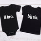 Kid's "Big Bro/ Lil Bro/ Big Sis/ Lil Sis" T-Shirt/ Romper
