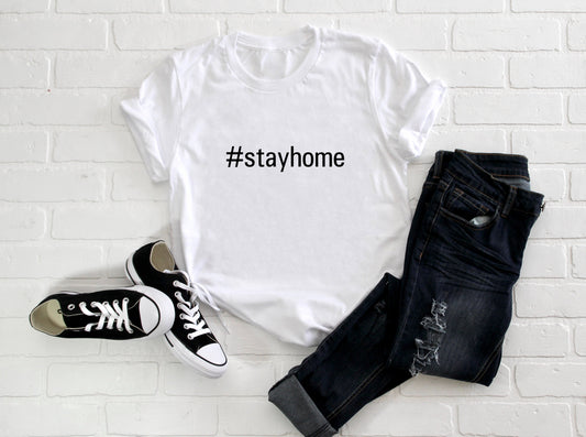 Adult/ Toddler/ Baby T-Shirt/ Romper #stayhome