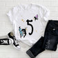 Kid's/ Baby "(Insert Age)" Fairy Birthday T-Shirt/ Romper