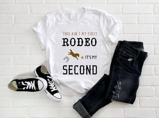 Kid's "This Ain't My First Rodeo, It's My Second" 2nd Birthday T-Shirt/ Romper