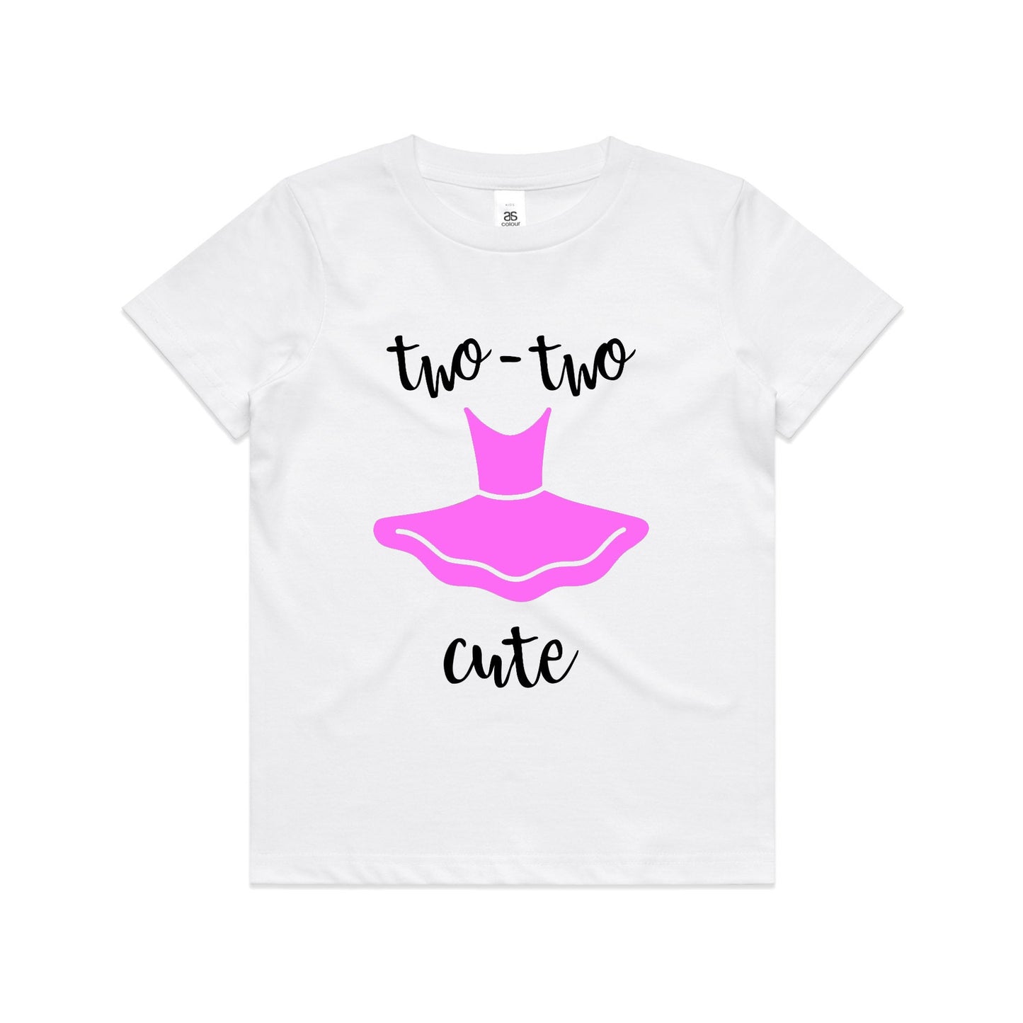 Kid's "Two Two Cute" 2nd Birthday T-Shirt