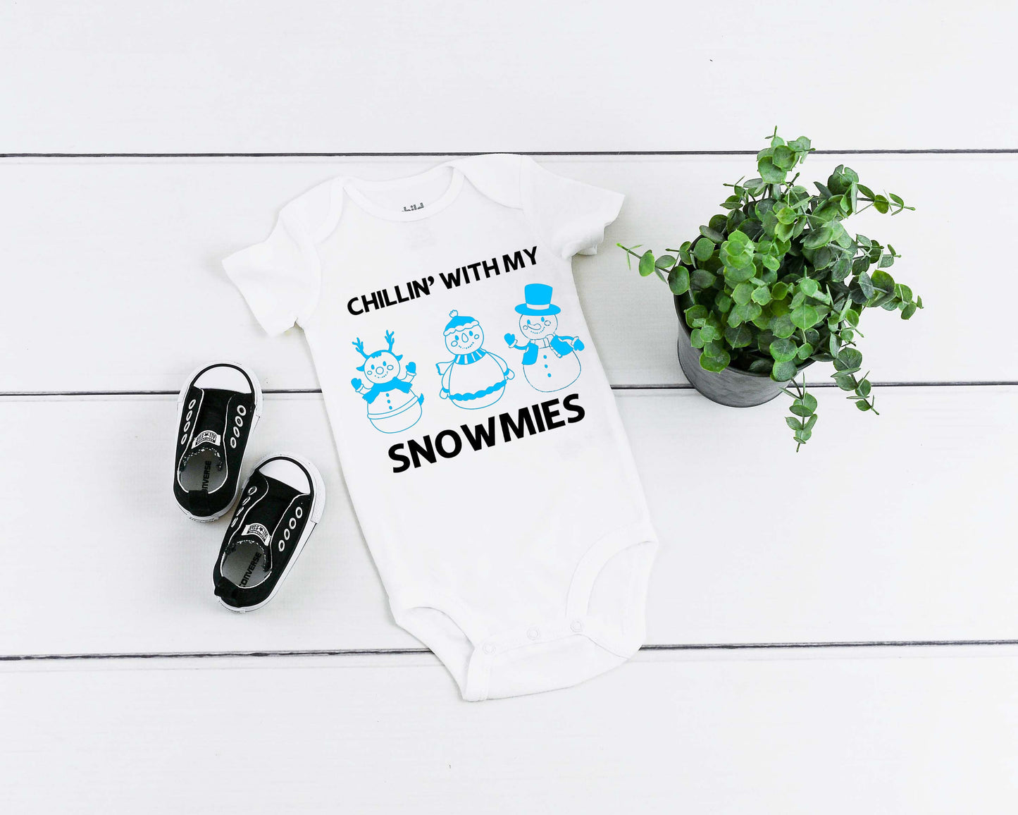 Chillin’ With My Snowmies Adult/ Child and Baby T-shirt/ romper