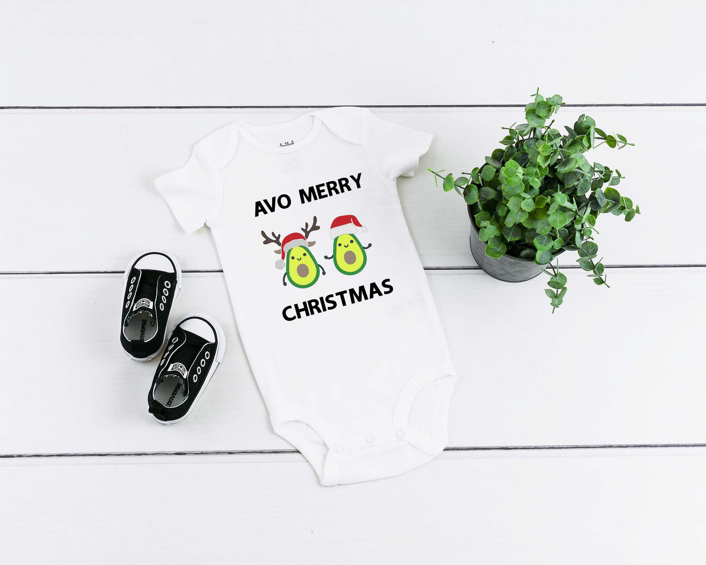 Avo Merry Christmas Adult/ Kid's/ Baby Christmas T-Shirt/ Romper