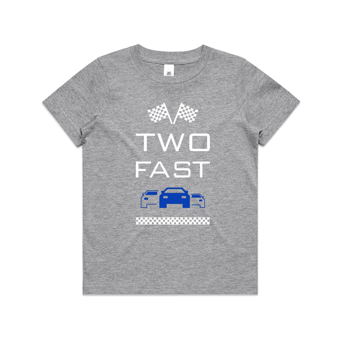 Kid's  "Two Fast" 2nd Birthday T-Shirt Race Car T-Shirt